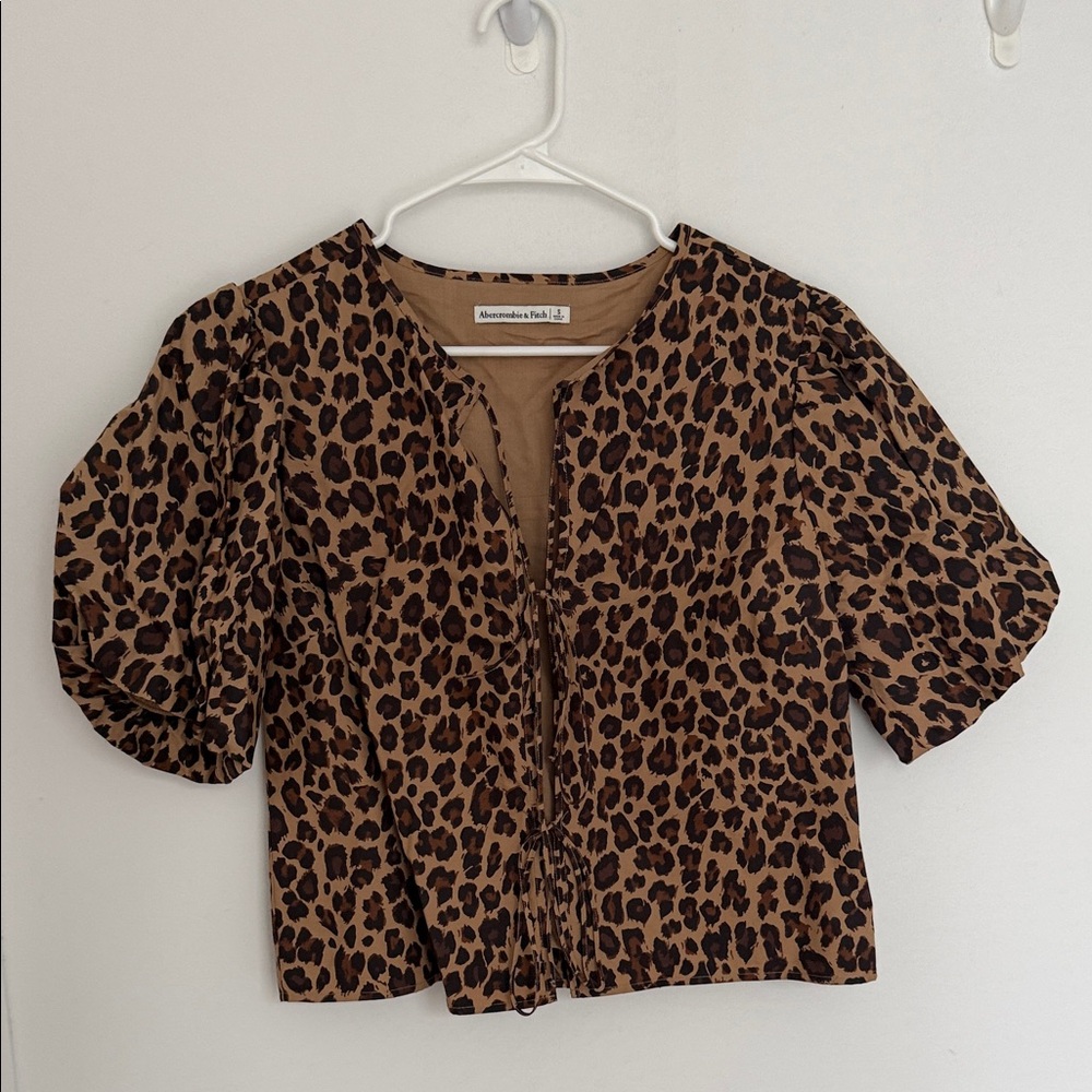Abercrombie & Fitch Leopard Print Blouse